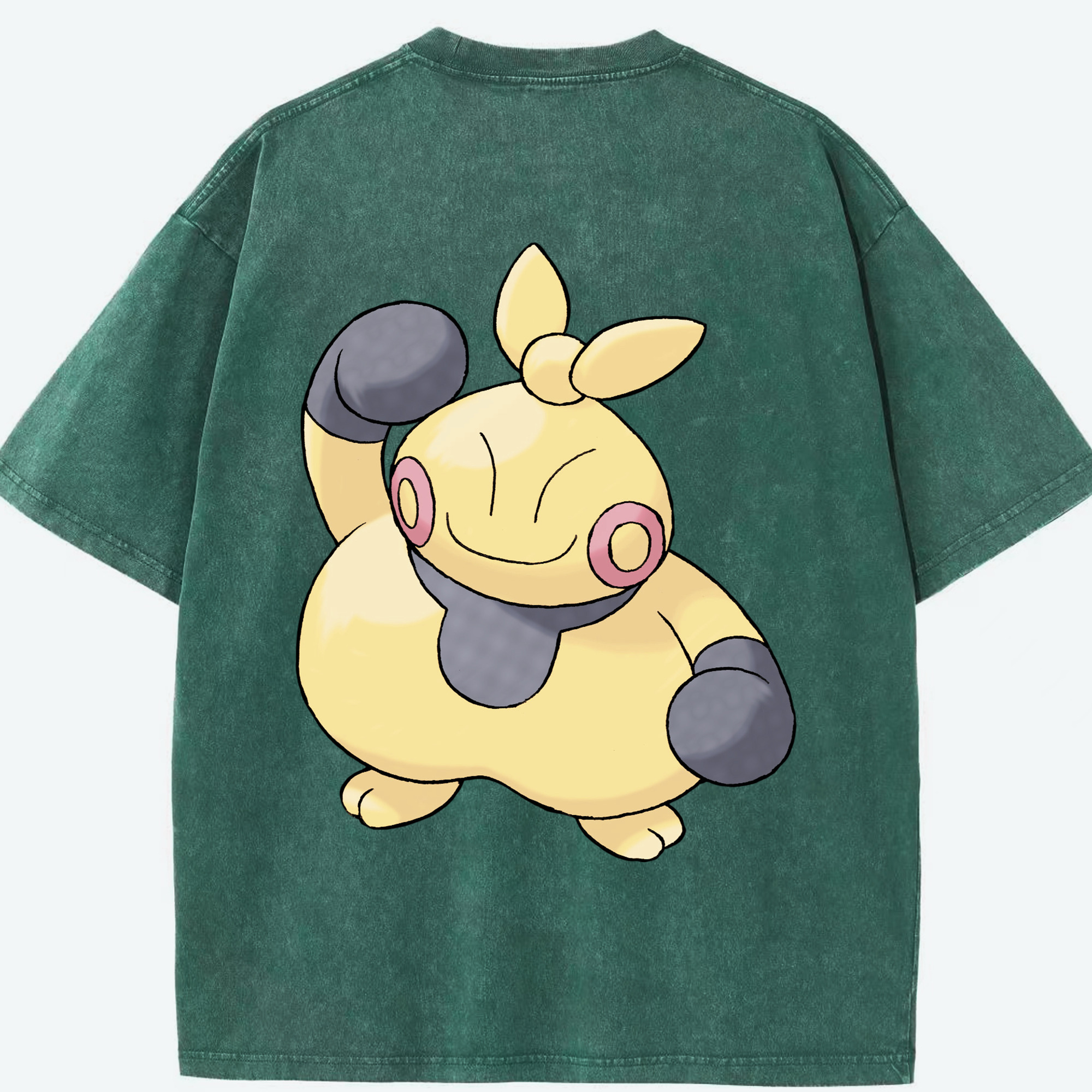 （画像用） ポケットモンスター Pokémon 綿100% ヴィンテージ風 半袖Tシャツ（背面プリント）